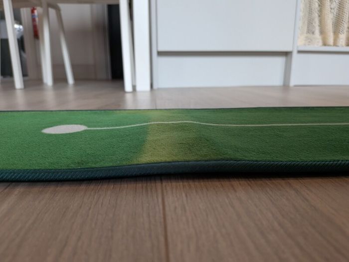 Golf Practice Putting Mat with Ball Return