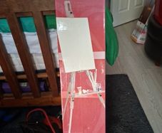 wooden easel