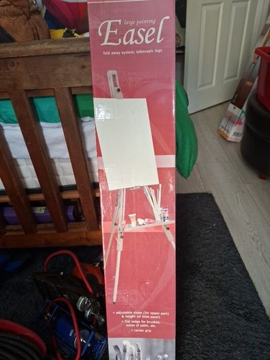 wooden easel