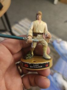 2005 LFL Hasbro Star Wars Attacktix Game Piece Luke Skywalker. Used.