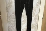 Black Velvet Leggings Size 12