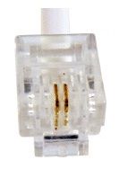 New 3m RJ11 4-Core ADSL Broadband Modem Internet Router Telephone Fax Cable #307