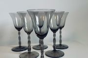 Vintage Orrefors Astrid Smoked Glass Aperitif Glasses Set of 6 Simon Gate