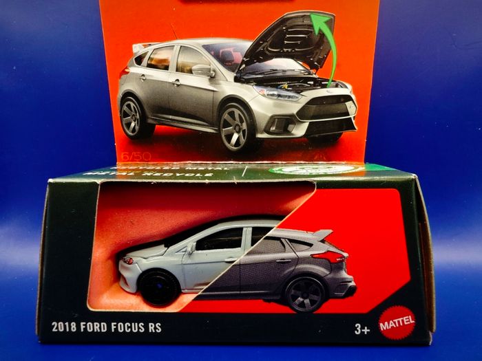 Matchbox Moving Parts 2018 Ford Focus RS, new.
