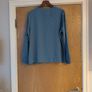 Gallery Blue Ruffle Blouse.  S.18.  B.N.W.T. Image 3