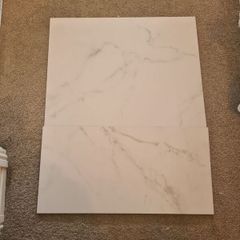 Brand New White + Grey Marble Effect Floor & Wall Tiles