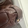 Chocolate Brown Suede and Leather Handbag Image 6