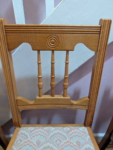 Set Of Six Contemporary Pine Dining Chairs