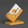 Modern Business Card Holder  3D Printed Desk Display Stand Image 2