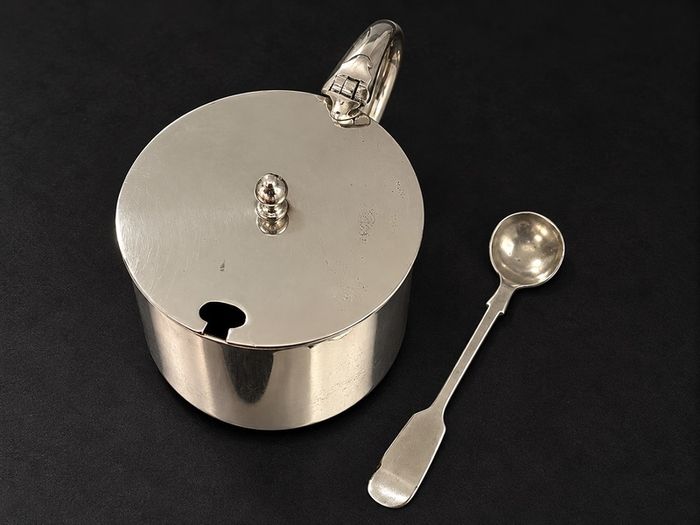 Vintage Silver-Plated Mustard Pot