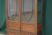Early 20th-Century Inlaid Glazed Display Cabinet