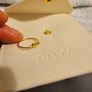 NEW 18k gold plated PRYA eternity knot ring in gift bag Image 8