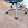 Low Stool on Wheels, Black & Chrome. Image 3