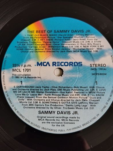 Sammy Davis Jr. - The Best Of Sammy Davis Jr Vinyl LP (1982) UK Pressing EX+