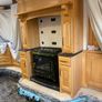Oil stove with Oak Mantle surround Image 2