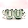Vintage art glass candlesticks shaped like a hippopotamus Image 10