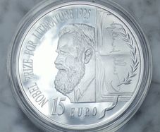 Ireland 15 Euro Silver (.925) Proof Coin 2025 - George Bernard Shaw