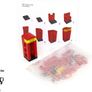 Lego London Leicester Square LBR Telephone Booth 2016 with yellow brick 1 of 500 it was a gift for Lego employees Lego only made only 500pcs Image 3