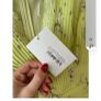 Self Portrait Lime Floral Chiffon Midi Dress Image 4