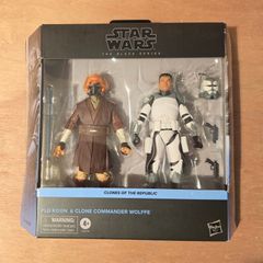 Star Wars Plo Koon & Commander Wolffe 6" Scale Black Series New & Unopened (Box Has Edge Wear  To It)