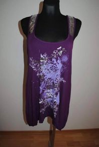 Yessica purple sequin vest top tunic Perfect condition size UK18 EU46 Postage included