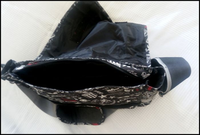 Large LIMITED EDITION Converse Chuck Taylor All Star American Glitch Multi Logo Black/White and Red, School/Reporter's/Laptop/Satchel/Messenger Bag
