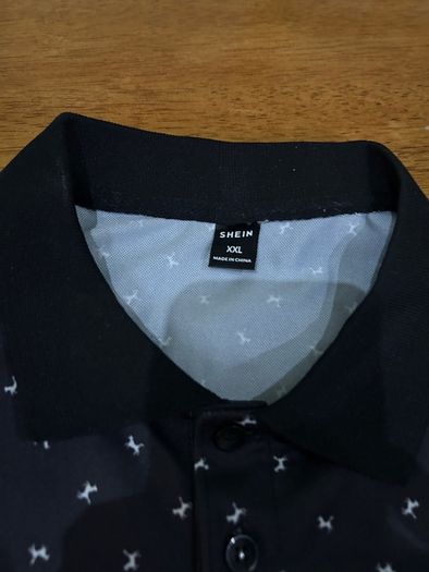 Black  polo XXL