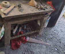Concrete patio moulds and vibrating table