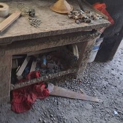 Concrete patio moulds and vibrating table