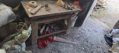 Concrete patio moulds and vibrating table