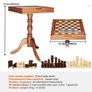 3-IN-1 Chess Checkers Backgammon Table Set, 18 Inch Premium Wooden Chess Table, Deluxe Combo Game Table Furniture Set, Chess Set Board Game Gift for Family Board Games Image 4