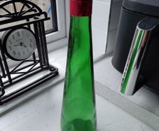 Green glass bottle