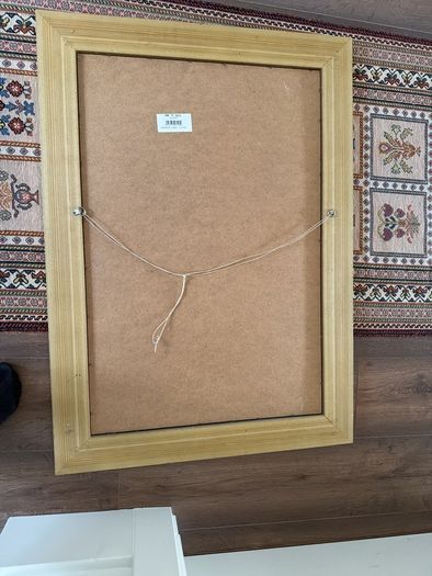 Gold finished wooden mirror