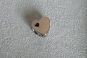 Pandora heart charm enamel very good condition fully hallmarked