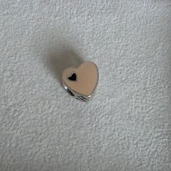 Pandora heart charm enamel very good condition fully hallmarked