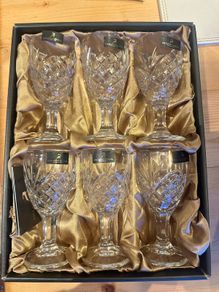 Killarney Crystal Trinity Liqueur / Sherry Glasses