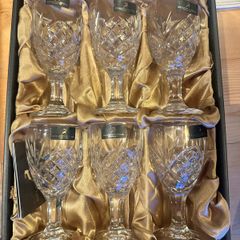 Killarney Crystal Trinity Liqueur / Sherry Glasses