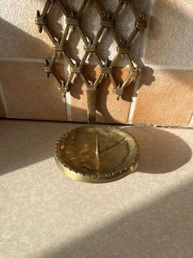 Vintage Solid brass sconce Wall Mount Pillar Candle holder