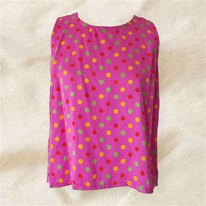 Vintage 1990s vintage silk pink sleeveless blouse by Irish designer Paul Costelloe M