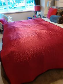 Luxury satin throw reversible