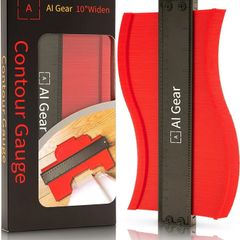 10-Inch Contour Gauge Shape Copying Tool for DIY, Woodworking, Flooring & Tiling for Marking Around Pipes, Corners & Edges