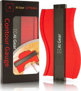 10-Inch Contour Gauge Shape Copying Tool for DIY, Woodworking, Flooring & Tiling for Marking Around Pipes, Corners & Edges