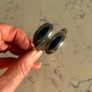 Vintage Solid Silver Mexican Taxco Bracelet Sodalite Stones Image 8