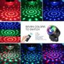 Sound Active RGB LED Stage Light Crystal Ball Disco Club DJ Party with RC Image 4