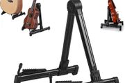 Miwayer Guitar Stand Folding A Frame Floor Universal ABS for Acoustic Classical Electric Bass Guitars Banjo Ukulele Portable