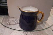 French Limoges Aluminite Cobalt Blue Jug