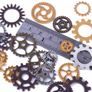 100 Grams Cogs and Gears, Steampunk Charms Accessories Assorted Antique Steampunk Craft for Crafting Jewelry Making Image 3