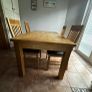 Oak Table and 4 chairs Image 4