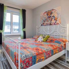 IKEA Leirvik Double bed Metal Frame {bed only}