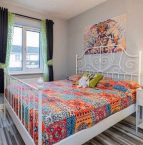 IKEA Leirvik Double bed Metal Frame {bed only}